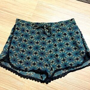 Sans Souci Blue Boho Dressy Shorts-S
